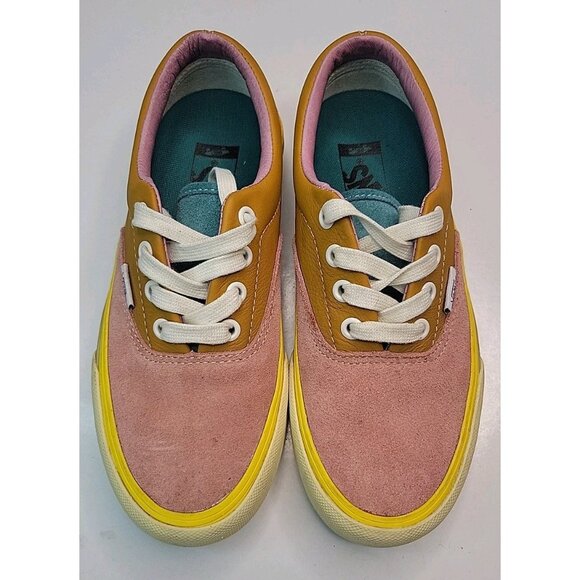 Vans Sneakers Era LX Suede Leather Rust Blue Pink Lace Up Sz Men 4.5 Women 6, EC - Picture 3 of 16